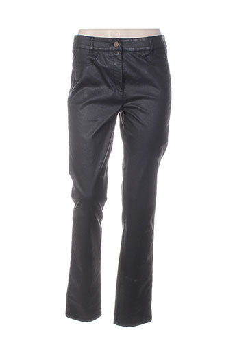 pause cafe pantalons femme de couleur noir