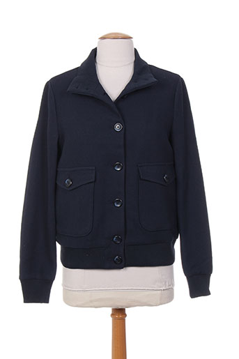 benetton vestes femme de couleur bleu