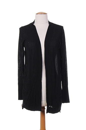 benetton gilets femme de couleur noir