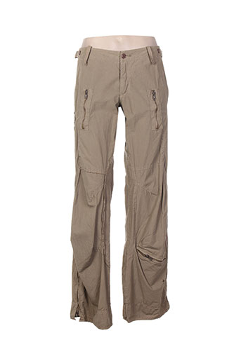 ddp pantalons femme de couleur beige