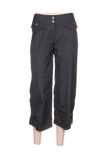 3322 pantacourts femme de couleur gris