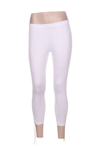 namaste pantalons femme de couleur blanc
