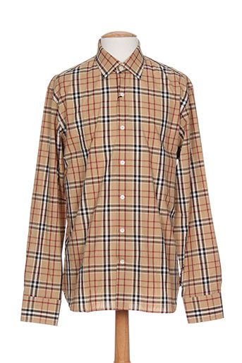 ecce chemises homme de couleur marron