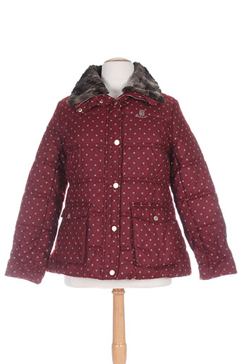 bearwood manteaux femme de couleur rouge