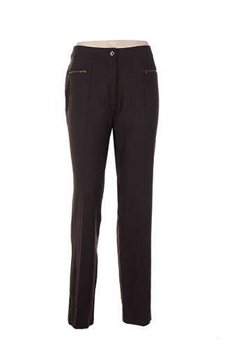 jean gabriel pantalons femme de couleur marron