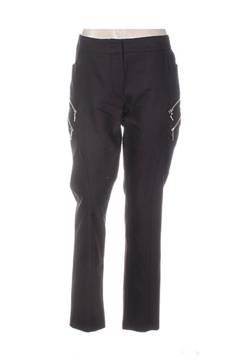 bleu d'azur pantalons femme de couleur noir