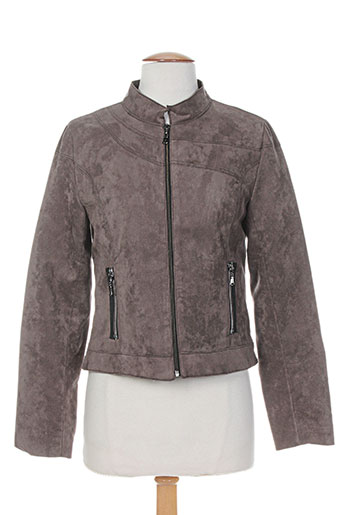 femmes je vous aime vestes femme de couleur gris