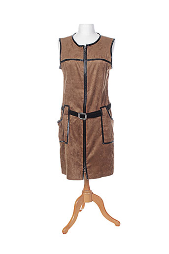 femmes je vous aime robes femme de couleur marron