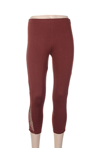 maloka pantalons femme de couleur rouge