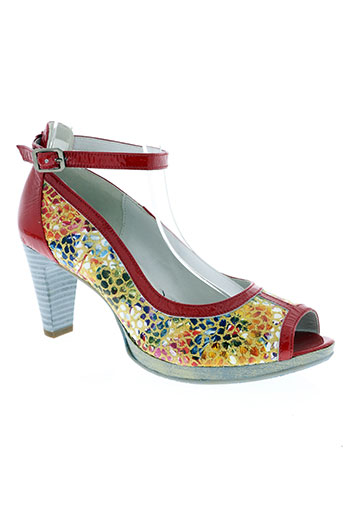 un tour en ville chaussures femme de couleur rouge