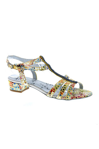 un tour en ville chaussures femme de couleur jaune