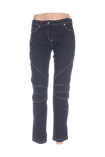 mybo pantacourts femme de couleur bleu