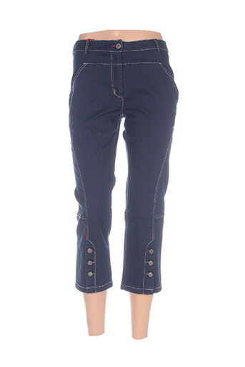 mybo pantacourts femme de couleur bleu