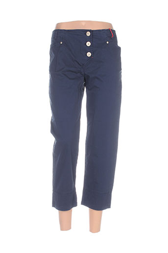 mybo pantacourts femme de couleur bleu
