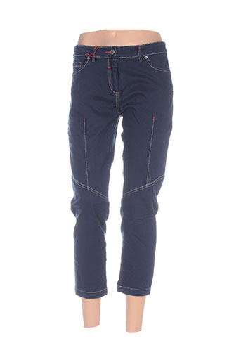 mybo pantacourts femme de couleur bleu