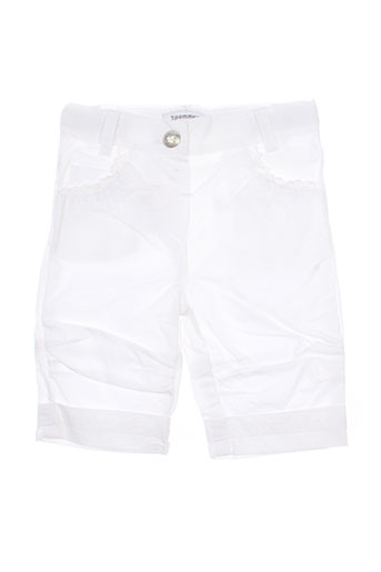 3 pommes pantalons fille de couleur blanc