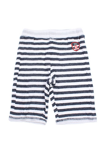 3 pommes shorts / bermudas garçon de couleur blanc