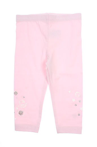 3 pommes pantalons fille de couleur rose