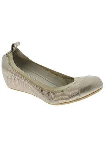 coco et abricot chaussures femme de couleur jaune