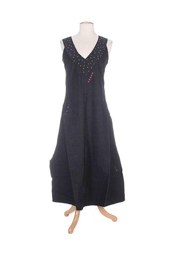 nid d'abeille robes femme de couleur noir