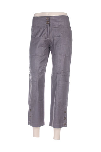 nid d'abeille pantacourts femme de couleur gris