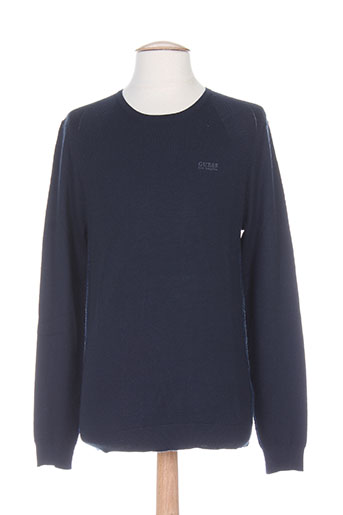 guess pulls homme de couleur bleu