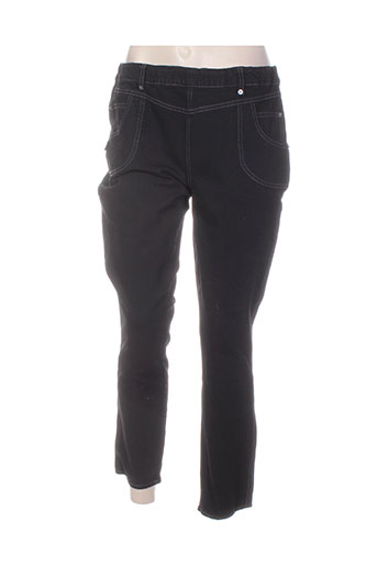 legzskin pantalons femme de couleur noir