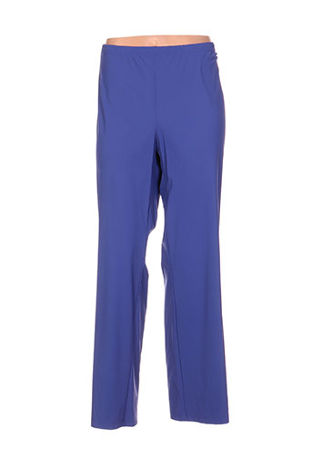 jean delfin pantalons femme de couleur bleu