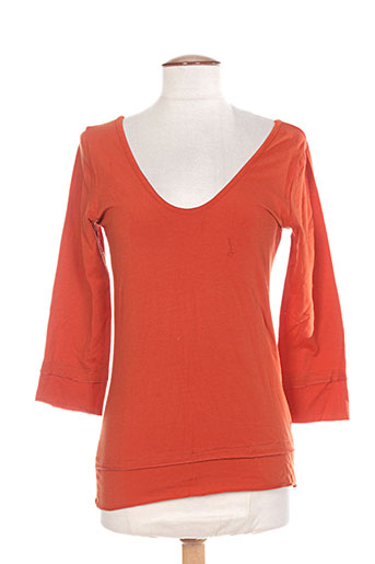 lauren vidal t-shirts femme de couleur orange