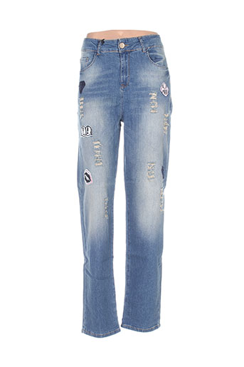 mat. jeans femme de couleur bleu