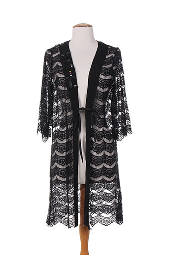 poupee chic gilets femme de couleur noir