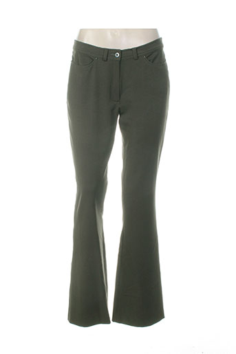 nathalie chaize pantalons femme de couleur vert