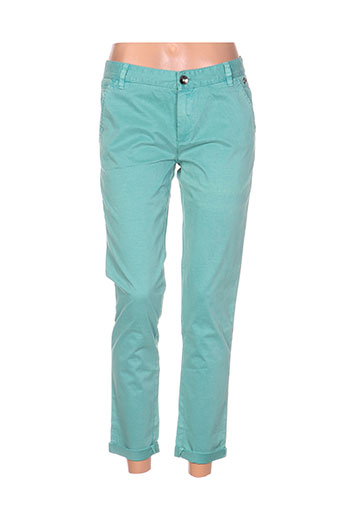 ddp pantalons femme de couleur bleu