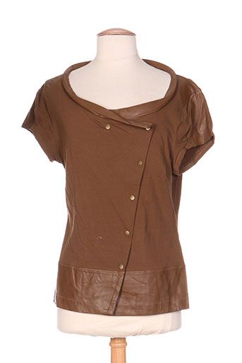 mais il est ou le soleil t-shirts / tops femme de couleur marron