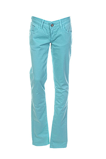 guess pantalons fille de couleur bleu