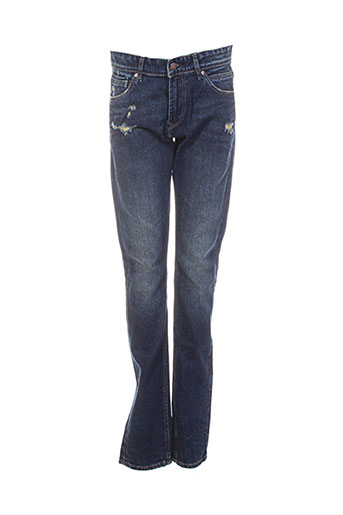 teddy smith jeans fille de couleur bleu