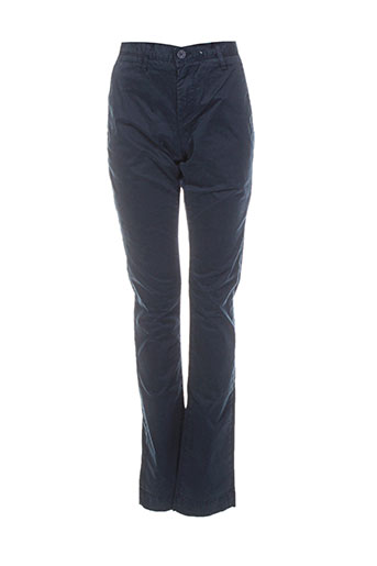 teddy smith pantalons fille de couleur bleu