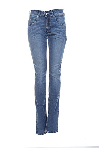 teddy smith jeans fille de couleur bleu
