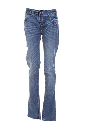 guess jeans fille de couleur bleu