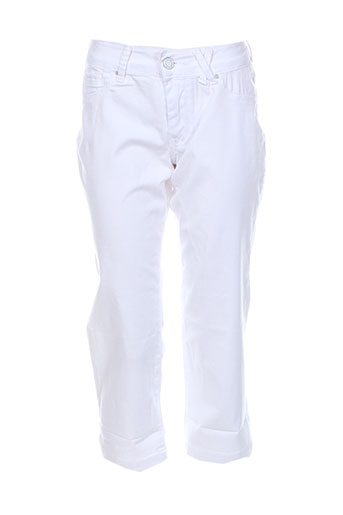 teddy smith pantacourts fille de couleur blanc