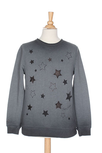 pepe jeans pulls fille de couleur gris