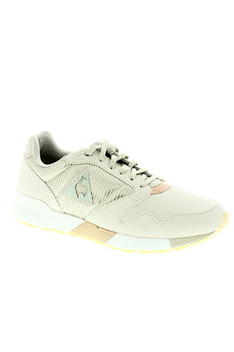 le coq sportif chaussures femme de couleur beige