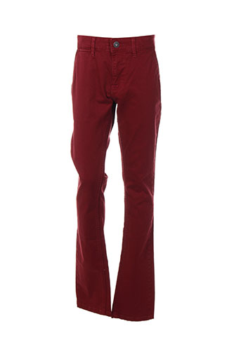 pepe jeans pantalons garçon de couleur rouge