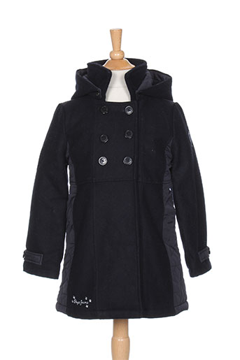 pepe jeans manteaux fille de couleur bleu