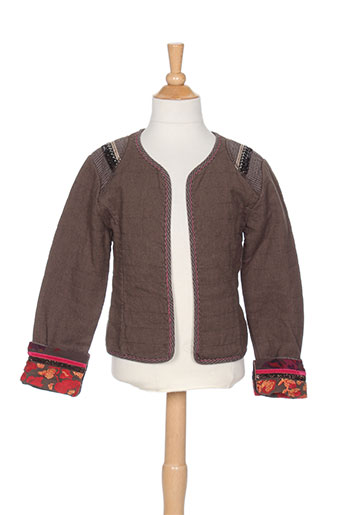 eliane et lena vestes fille de couleur marron