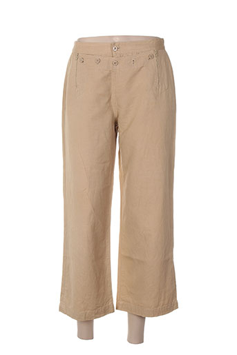 casagrande pantacourts femme de couleur beige