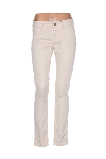 marella pantalons femme de couleur beige