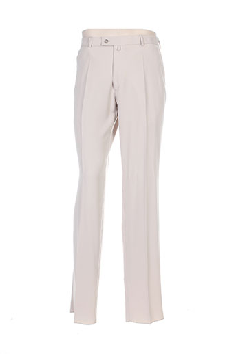 franck elisee pantalons homme de couleur beige