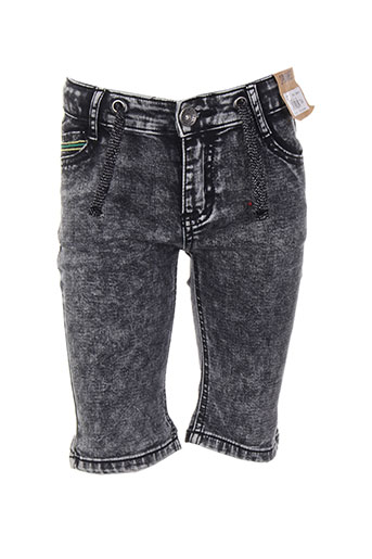 3 pommes shorts / bermudas garçon de couleur noir