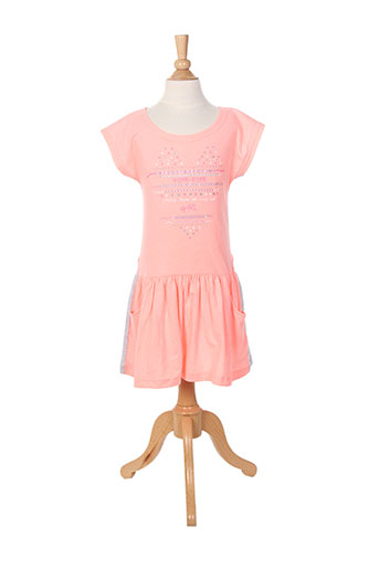3 pommes robes fille de couleur rose